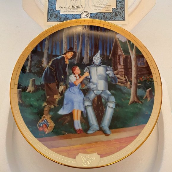 Wizard of Oz The Road To Oz Collector's Plate #3: I'm a Little Rusty Yet - Picture 5 of 5